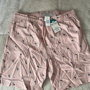 Men’s Linen Flamingo Shorts